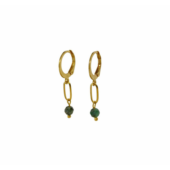 Ohrringe Smaragd - Gold