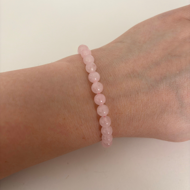 Kugelarmband Rosenquarz