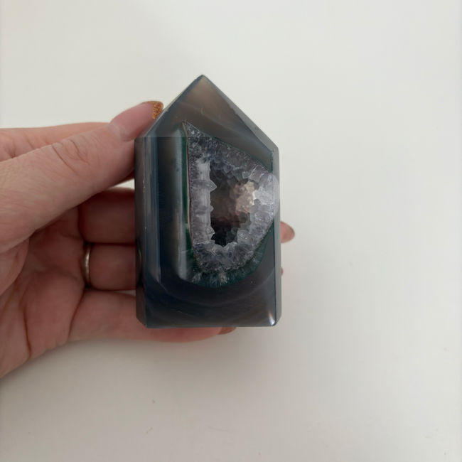 Druzy Achat Spitze - 7