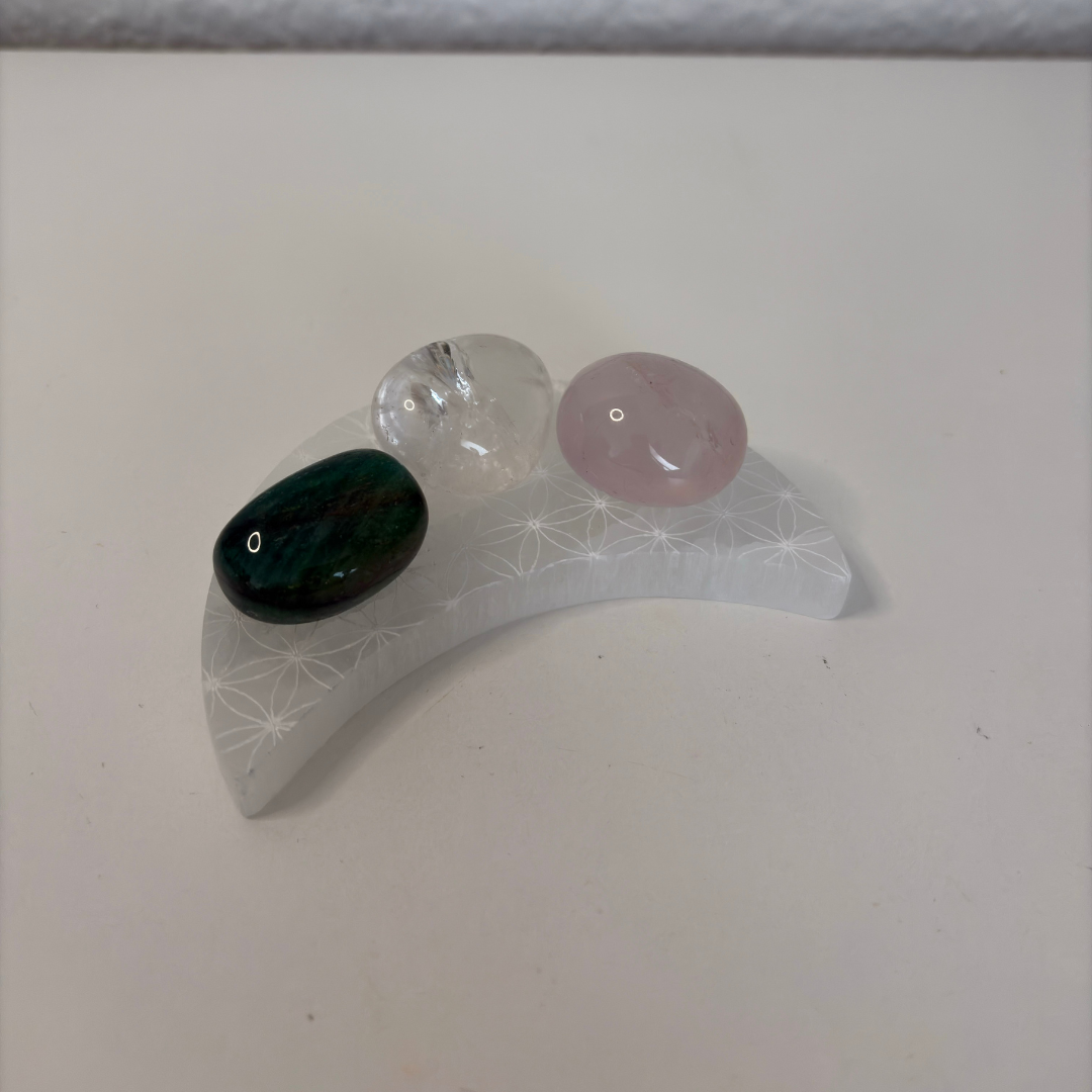 Selenit Ladeplatte Mond