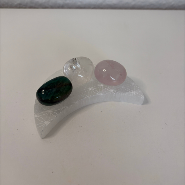 Selenit Ladeplatte Mond