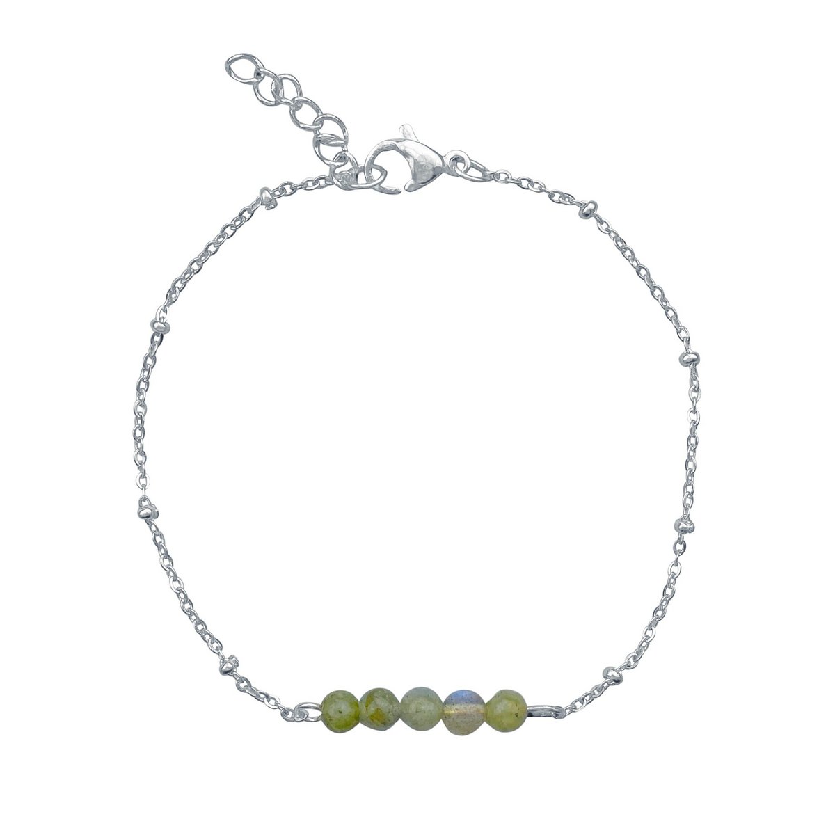 Armband Labradorit - Silber