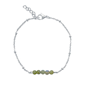 Armband Labradorit - Silber