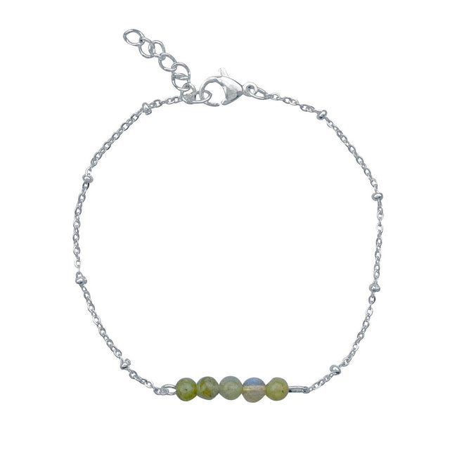 Armband Labradorit - Silber