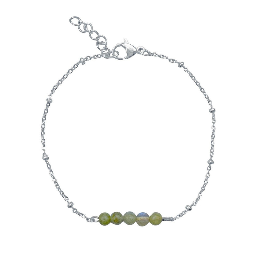 Armband Labradorit - Silber