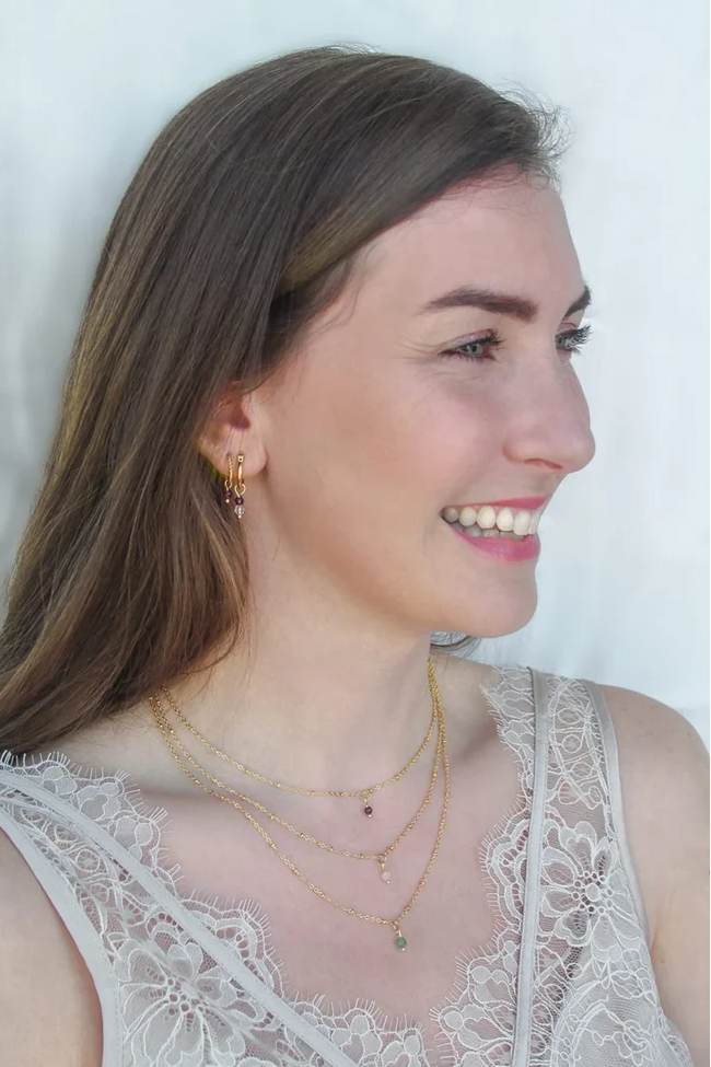 Halskette Geburtsstein – Gold