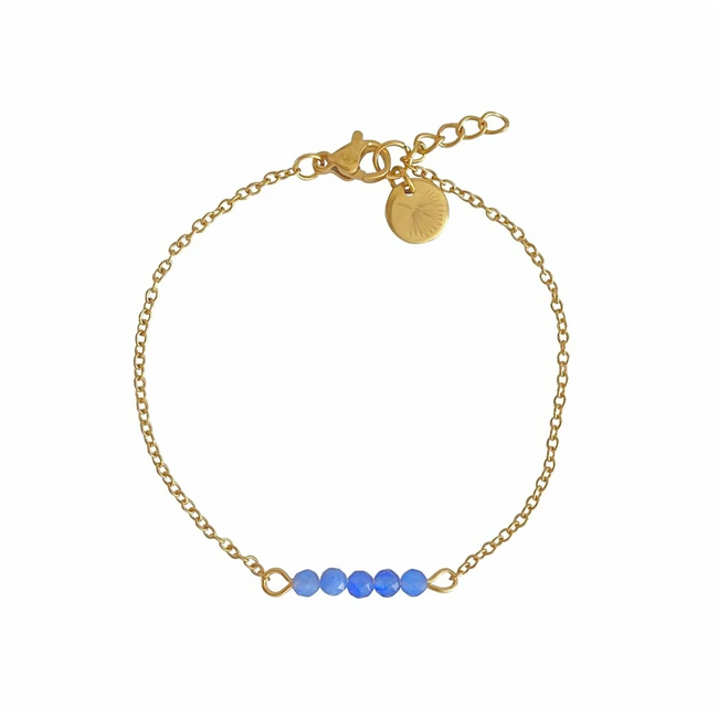 Armband Blauer Aventurin - Gold
