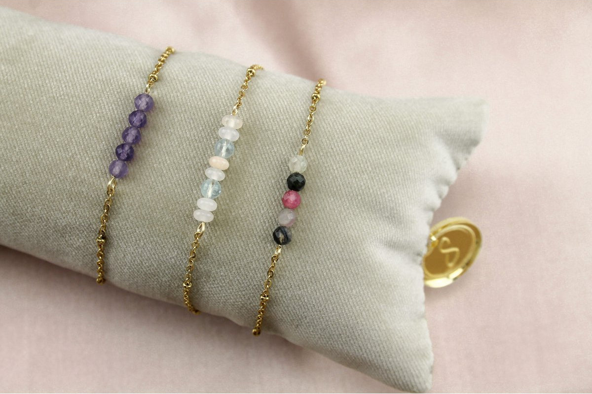 Armband Amethyst - Gold