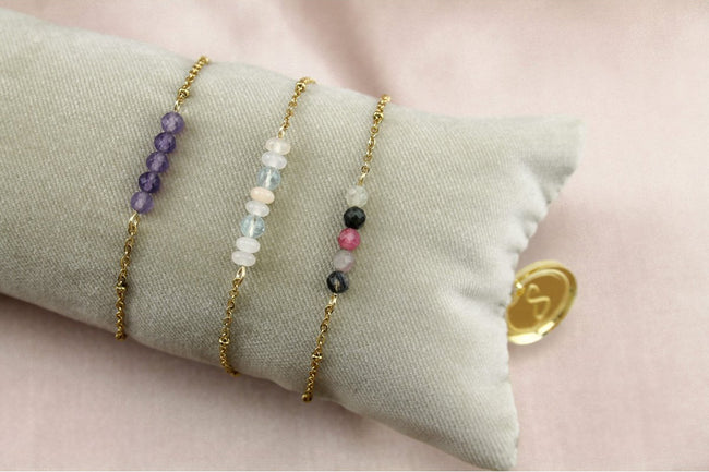 Armband Amethyst - Gold