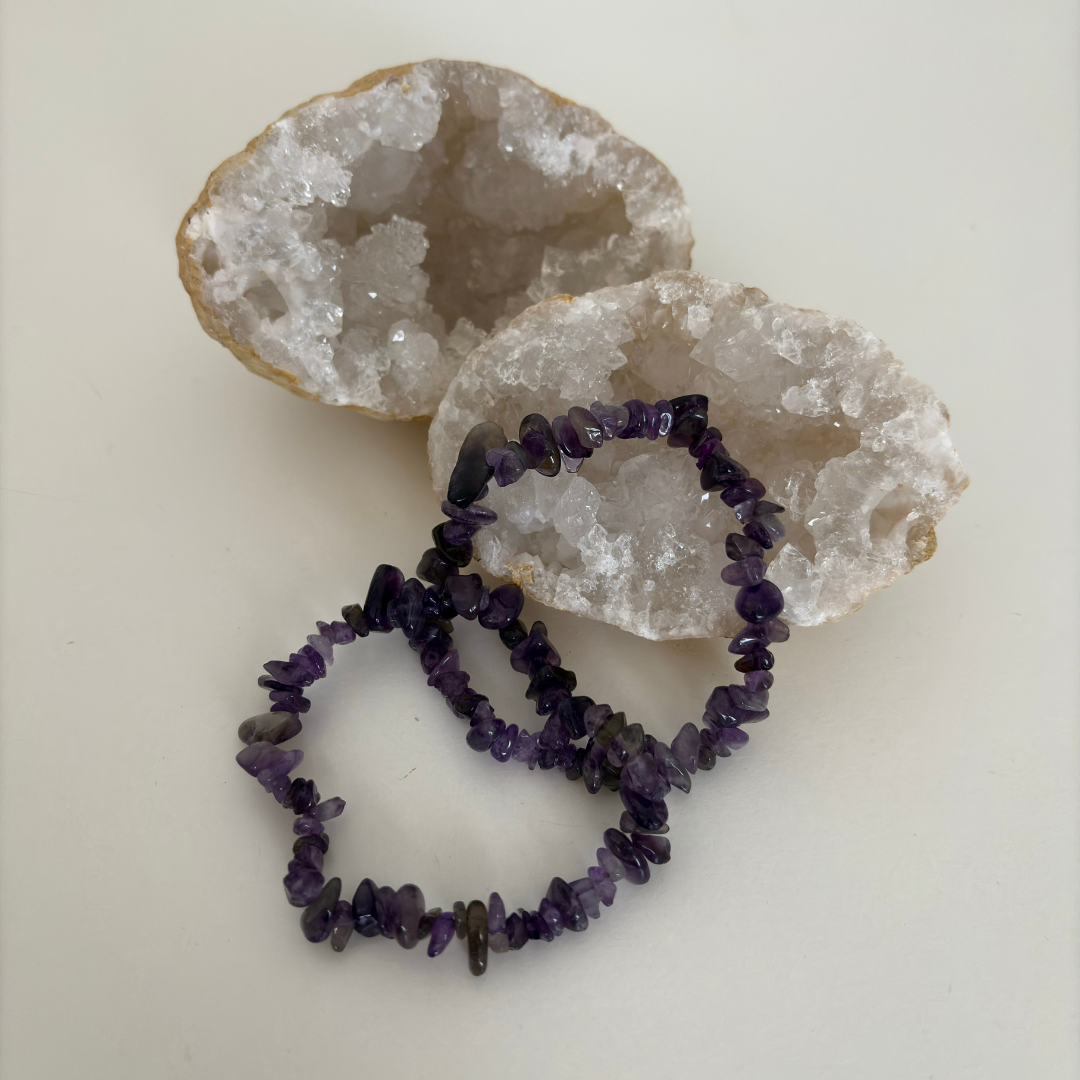 Splitterarmband Amethyst