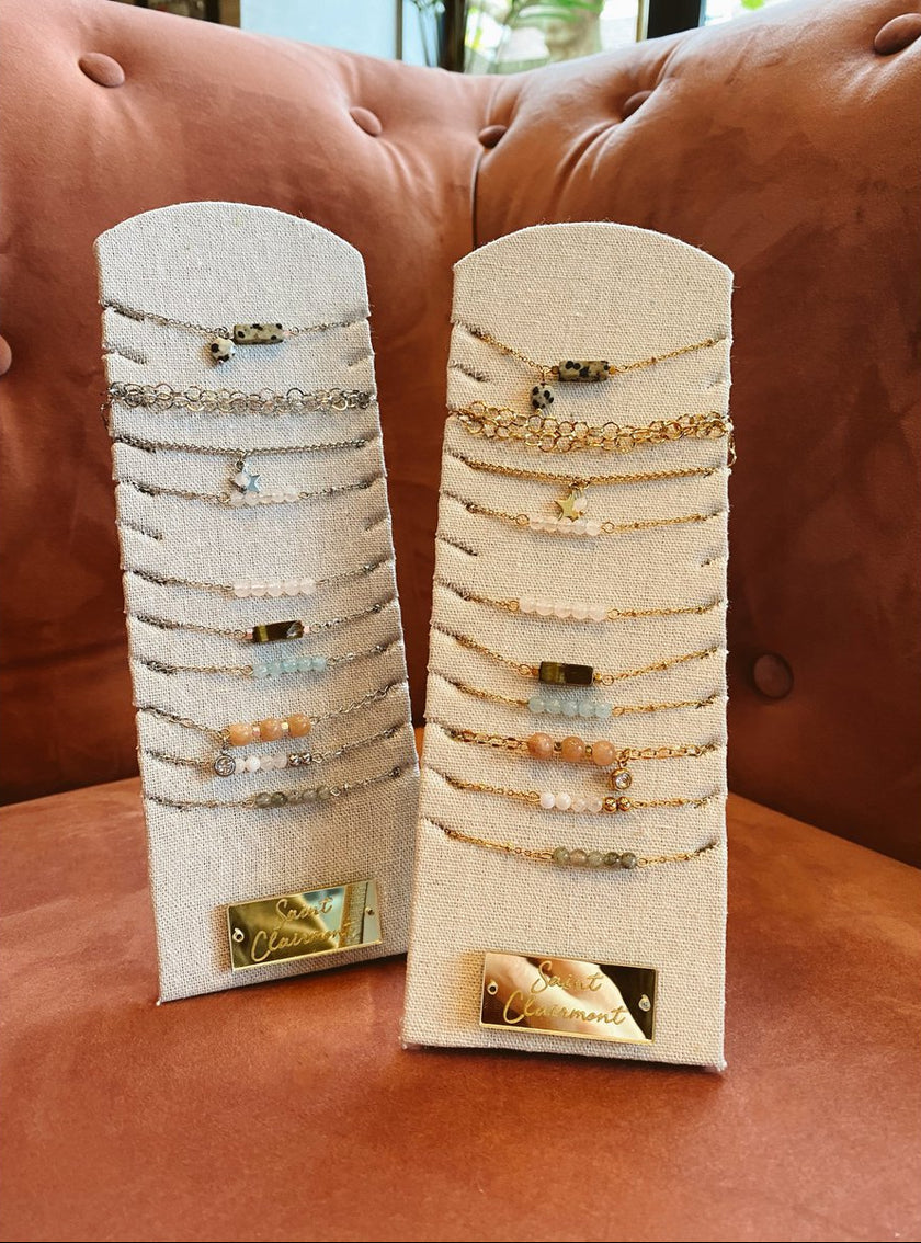 Armband Mondstein - Gold