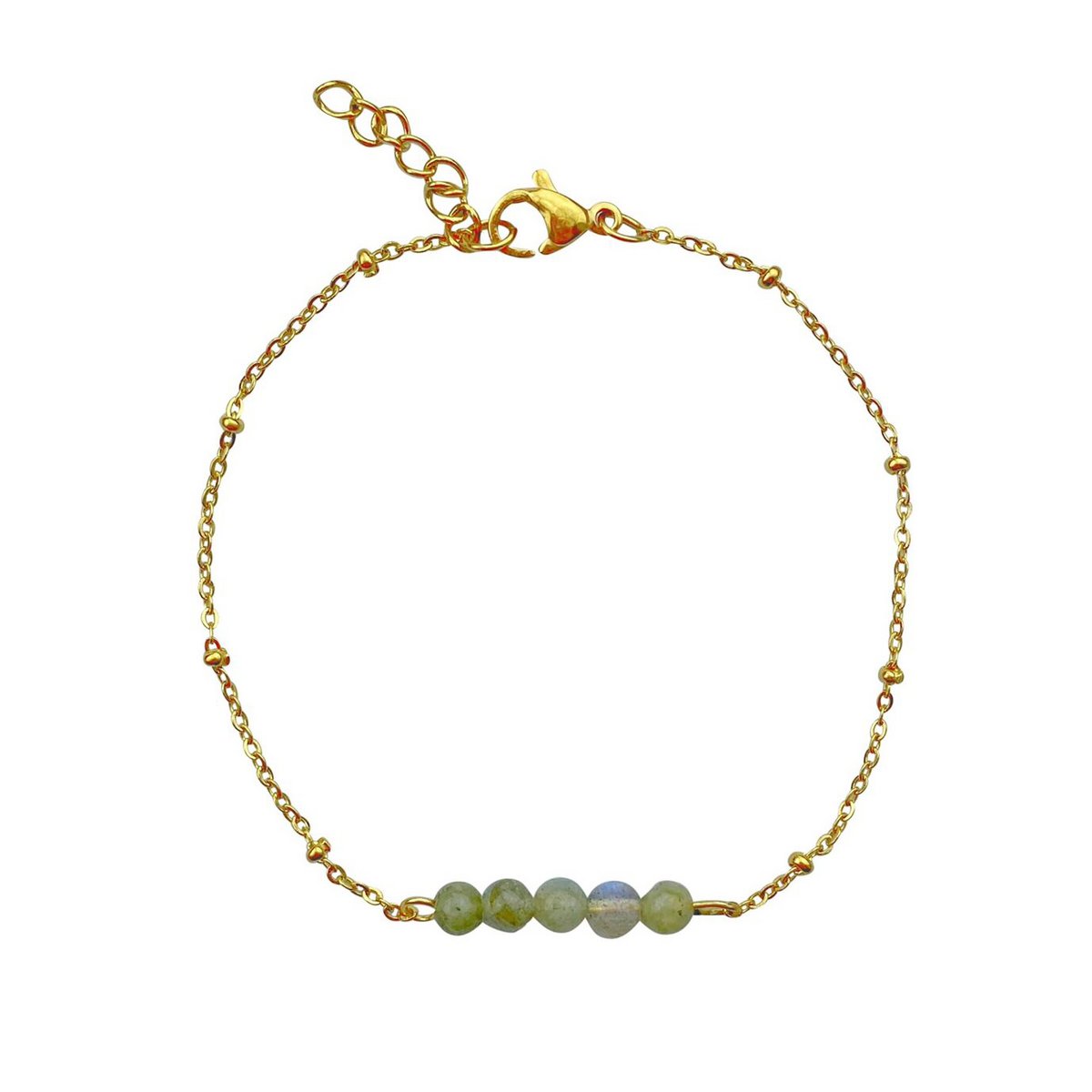 Armband Labradorit - Gold