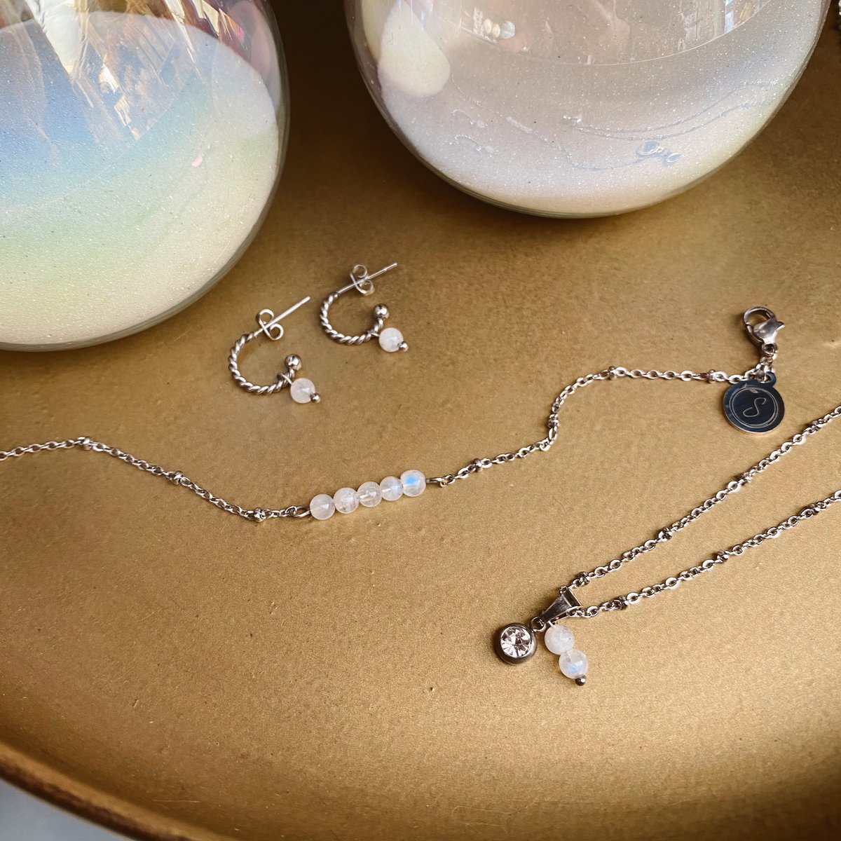 Armband Mondstein - Silber