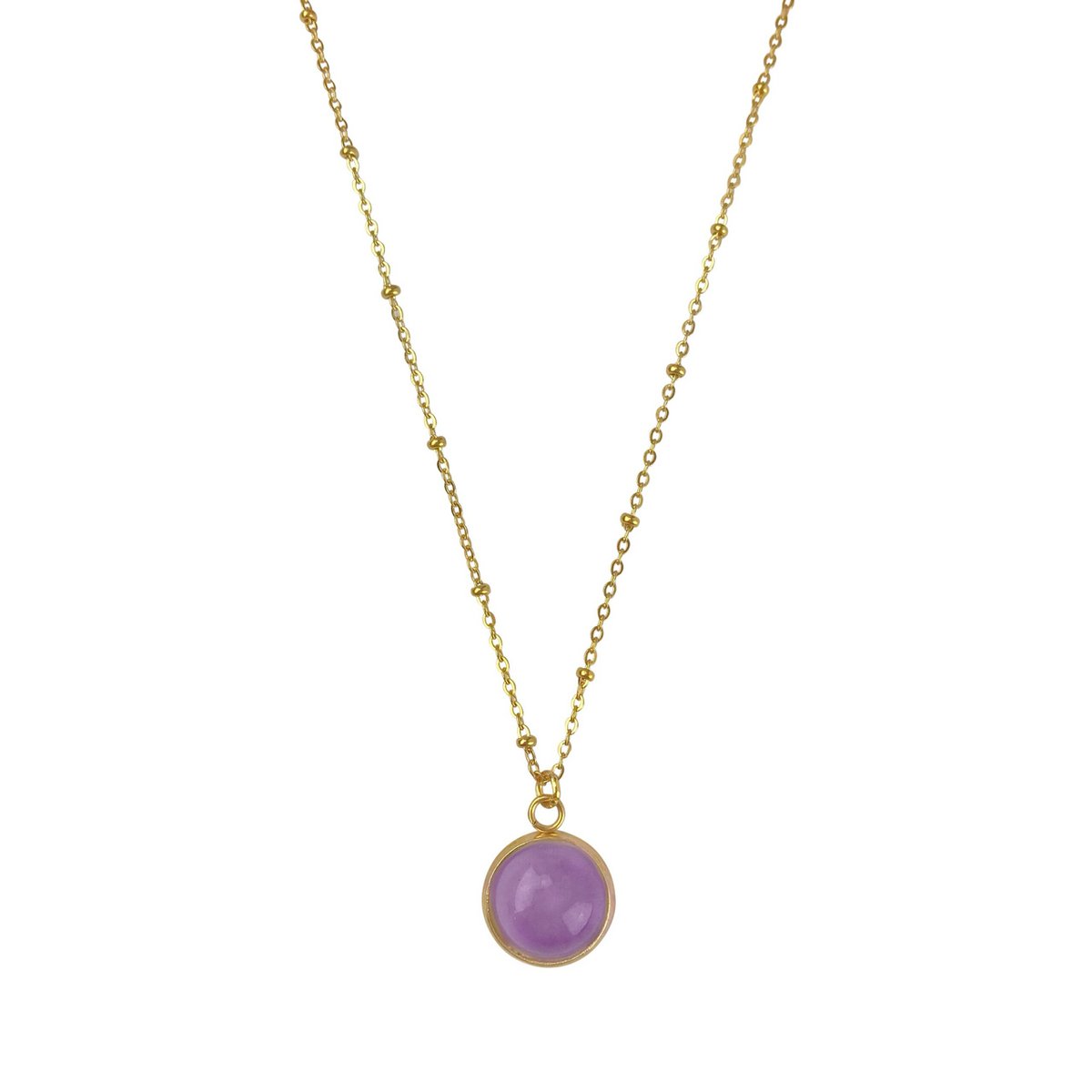 Halskette Amethyst - Gold