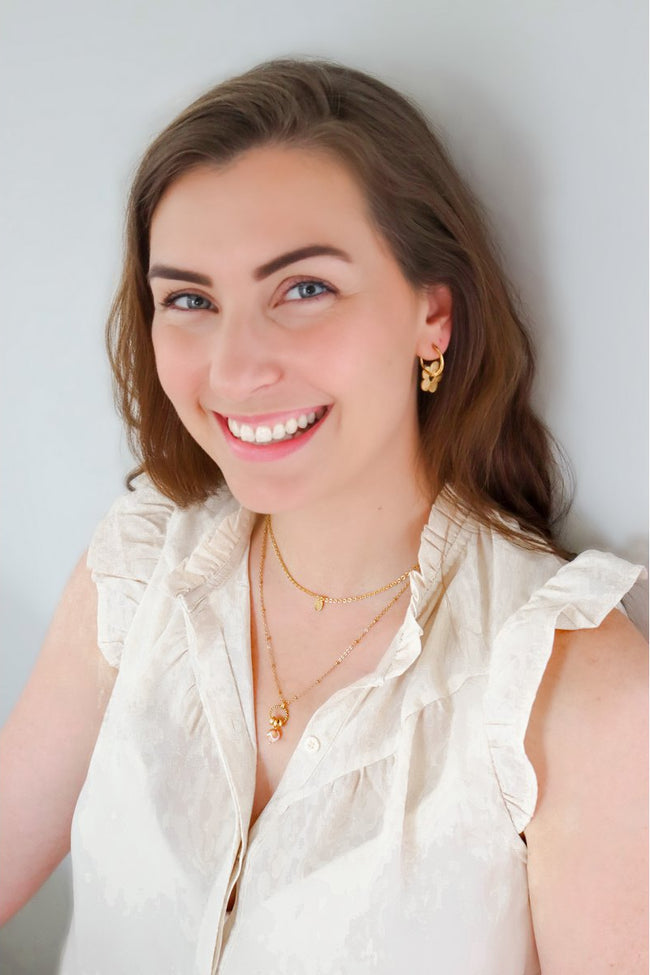 Halskette Dzi-Achat – Gold