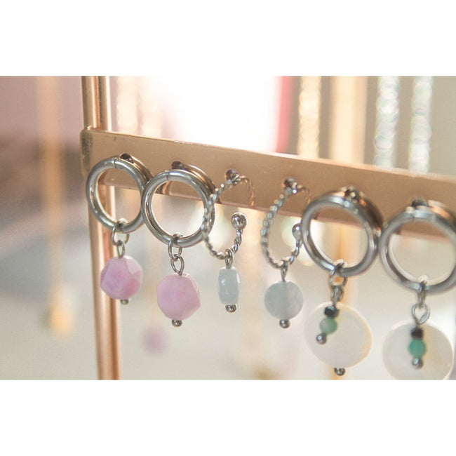 Ohrringe Aquamarin - Silber