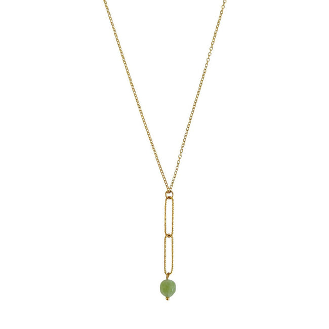 Halskette Peridot Y-Form – Gold