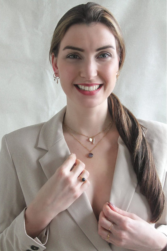 Halskette Amethyst - Gold